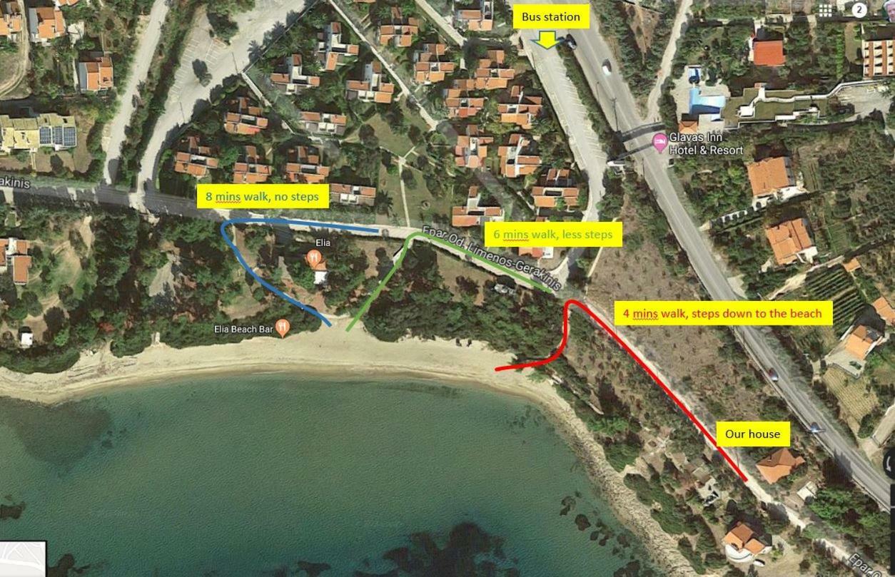 Gerakina Beach Cottage Псакудия Экстерьер фото